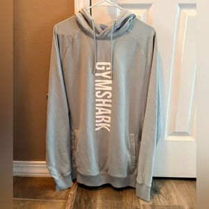 Gymshark Men's Light Gray Hoodie